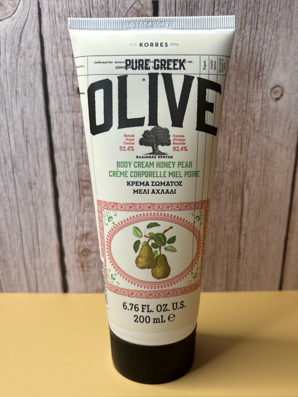 KORRES PURE GREEK OLIVE HONEY PEAR BODY CREAM